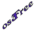 original osFree logo (white, small, diagonal)